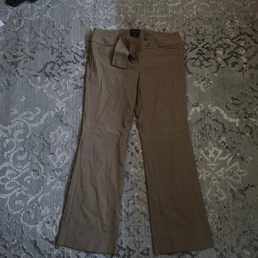 brown , bell bottom ish